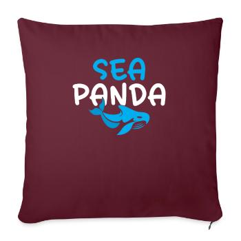 Cadeaux de baleines orques - Housse de coussin décorative 45 x 45 cm - bordeaux - Devant