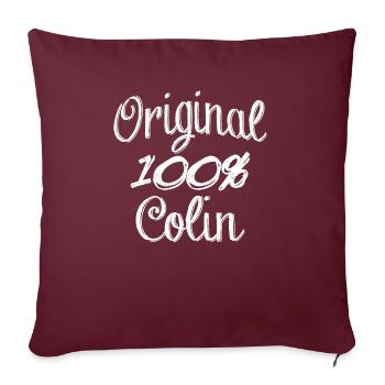 Original 100% Colin - Sofakissenbezug 45 x 45 cm - Burgunderrot - Vorne