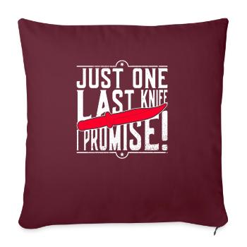 Messersammler Und Messersammler - Housse de coussin décorative 45 x 45 cm - bordeaux - Devant
