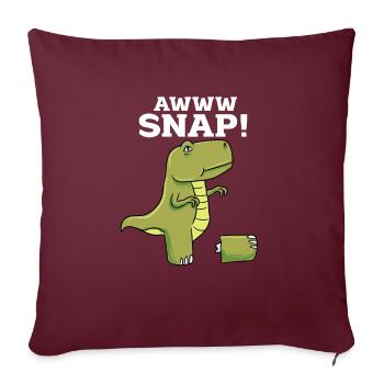 Ein Bein Witz Humor Geschenk - Sofakissenbezug 45 x 45 cm - Burgunderrot - Vorne