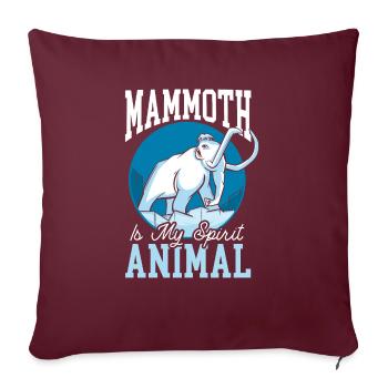 Mammouth Elephant Wildlife Extinct Animal Lover Lover - Housse de coussin décorative 45 x 45 cm - bordeaux - Devant