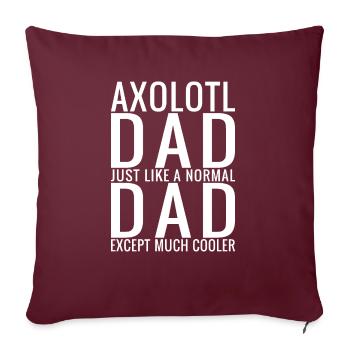 Axolotl Lover Gifts - Sofa pillowcase 17,3'' x 17,3'' (45 x 45 cm) - burgundy - Front