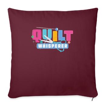 Quilting Quilt Patchwork Quilting Sewing Sewing Needle - Housse de coussin décorative 45 x 45 cm - bordeaux - Devant