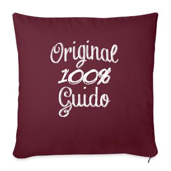 Original 100% Guido - Housse de coussin décorative 45 x 45 cm - bordeaux - Devant
