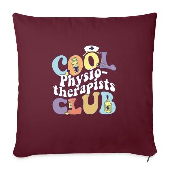 Physiothérapeutes Cool Club physiothérapeute PT - Housse de coussin décorative 45 x 45 cm - bordeaux - Devant