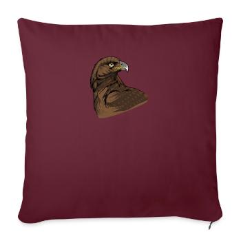Aigle d’or I Aigle d’or Oiseau de proie Motif pour - Housse de coussin décorative 45 x 45 cm - bordeaux - Devant