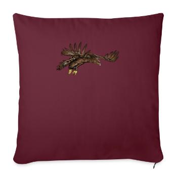 Aigle d’or I Aigle d’or Oiseau de proie Motif pour - Housse de coussin décorative 45 x 45 cm - bordeaux - Devant