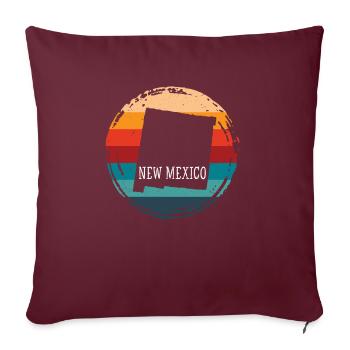 Nouveau-Mexique - Housse de coussin décorative 45 x 45 cm - bordeaux - Devant