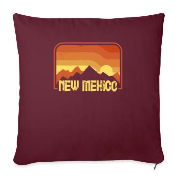 Nouveau-Mexique - Housse de coussin décorative 45 x 45 cm - bordeaux - Devant