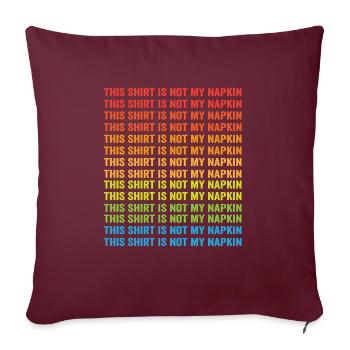 Momlife nouveau papa cette chemise n’est pas ma serviette en désordre - Housse de coussin décorative 45 x 45 cm - bordeaux - Devant