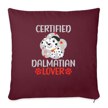 Gifts for Dalmatian Lovers - Sofakissenbezug 45 x 45 cm - Burgunderrot - Vorne