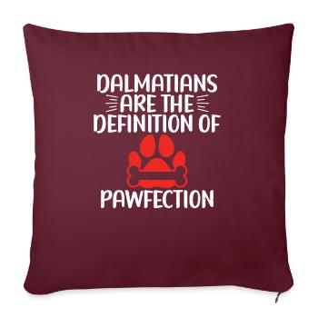 Gifts for Dalmatian Lovers - Sofakissenbezug 45 x 45 cm - Burgunderrot - Vorne