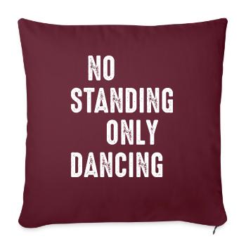 Dancing Dance Music - Sofa pillowcase 17,3'' x 17,3'' (45 x 45 cm) - burgundy - Front