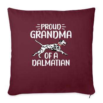 Gifts for Dalmatian Lovers - Sofakissenbezug 45 x 45 cm - Burgunderrot - Vorne