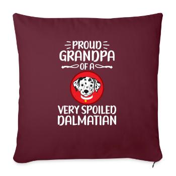 Gifts for Dalmatian Lovers - Sofakissenbezug 45 x 45 cm - Burgunderrot - Vorne