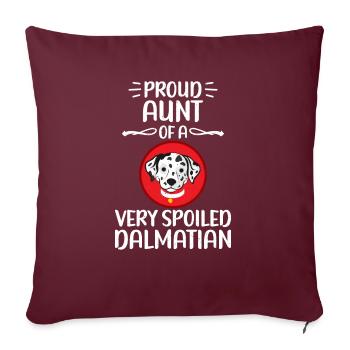 Gifts for Dalmatian Lovers - Sofakissenbezug 45 x 45 cm - Burgunderrot - Vorne