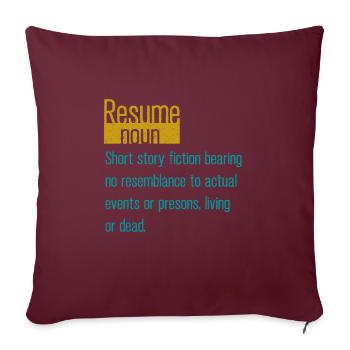 Ressources Humaines Responsable RH Profession - Housse de coussin décorative 45 x 45 cm - bordeaux - Devant