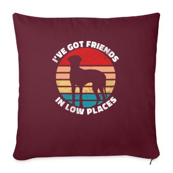 Great Dane Gifts - Sofa pillowcase 17,3'' x 17,3'' (45 x 45 cm) - burgundy - Front