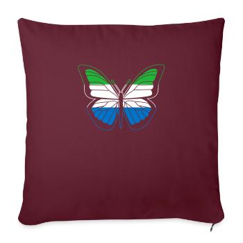 Sierra Leone - Sofakissenbezug 45 x 45 cm - Burgunderrot - Vorne