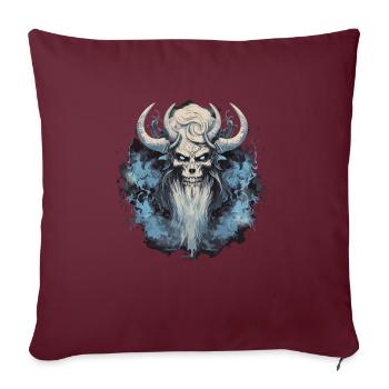 Valhalla Warrior : le cadeau pour les fans de guerriers - Housse de coussin décorative 45 x 45 cm - bordeaux - Devant