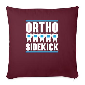 Emploi d’assistant orthodontique Dentiste dentaire - Housse de coussin décorative 45 x 45 cm - bordeaux - Devant