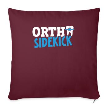 Emploi d’assistant orthodontique Dentiste dentaire - Housse de coussin décorative 45 x 45 cm - bordeaux - Devant