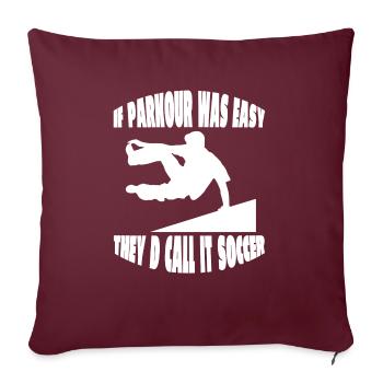 Parkour Runner Parkour Runner Cadeau Sports Extrêmes - Housse de coussin décorative 45 x 45 cm - bordeaux - Devant