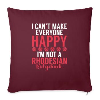 Rhodesian Ridgeback Gifts - Sofa pillowcase 17,3'' x 17,3'' (45 x 45 cm) - burgundy - Front