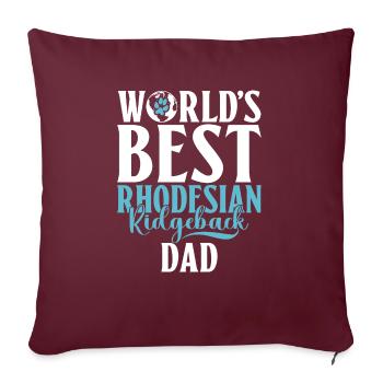Cadeaux Rhodesian Ridgeback - Housse de coussin décorative 45 x 45 cm - bordeaux - Devant