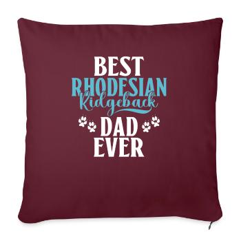 Rhodesian Ridgeback Gifts - Sofa pillowcase 17,3'' x 17,3'' (45 x 45 cm) - burgundy - Front