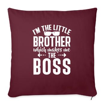 Brother Gifts - Sofakissenbezug 45 x 45 cm - Burgunderrot - Vorne