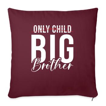 Brother Gifts - Sofakissenbezug 45 x 45 cm - Burgunderrot - Vorne