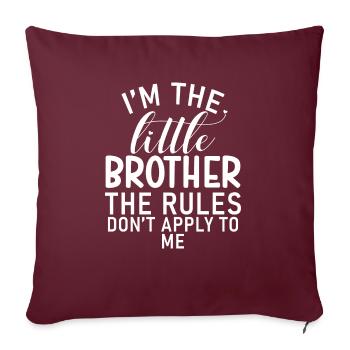 Cadeaux Petit Frère - Housse de coussin décorative 45 x 45 cm - bordeaux - Devant