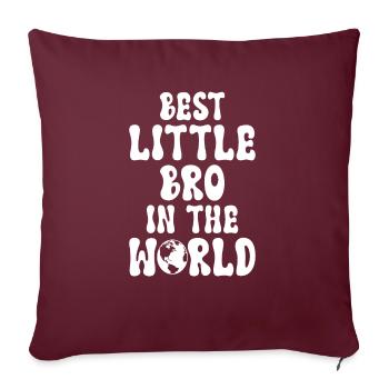 Cadeaux Petit Frère - Housse de coussin décorative 45 x 45 cm - bordeaux - Devant