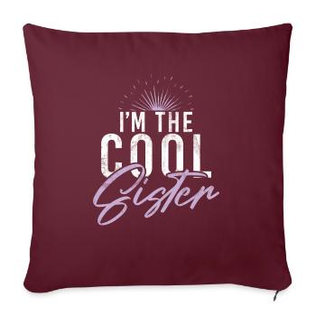 Sister Gifts - Sofa pillowcase 17,3'' x 17,3'' (45 x 45 cm) - burgundy - Front
