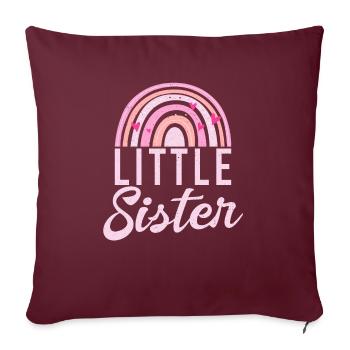 Little Sister Gifts - Sofa pillowcase 17,3'' x 17,3'' (45 x 45 cm) - burgundy - Front