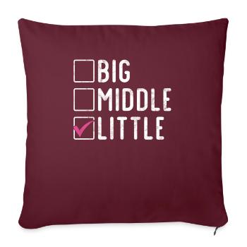 Little Sister Gifts - Sofa pillowcase 17,3'' x 17,3'' (45 x 45 cm) - burgundy - Front