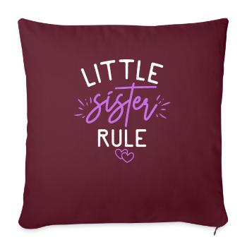 Little Sister Gifts - Sofa pillowcase 17,3'' x 17,3'' (45 x 45 cm) - burgundy - Front