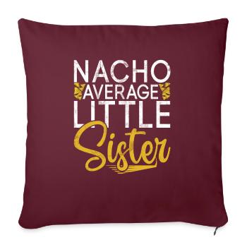 Little Sister Gifts - Sofa pillowcase 17,3'' x 17,3'' (45 x 45 cm) - burgundy - Front