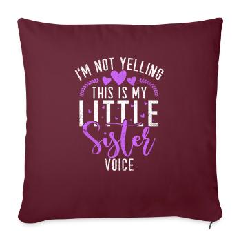 Little Sister Gifts - Sofa pillowcase 17,3'' x 17,3'' (45 x 45 cm) - burgundy - Front