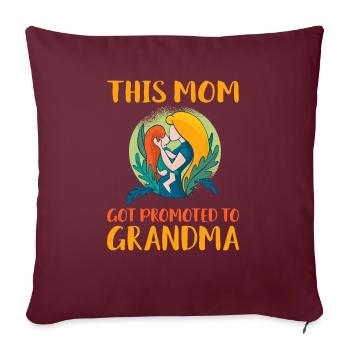 Grandma Gifts - Sofakissenbezug 45 x 45 cm - Burgunderrot - Vorne