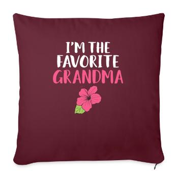 Grandma Gifts - Sofakissenbezug 45 x 45 cm - Burgunderrot - Vorne