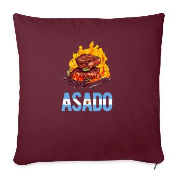 Argentine Drapeau Argentin Hommes Femmes Camisa - Housse de coussin décorative 45 x 45 cm - bordeaux - Devant