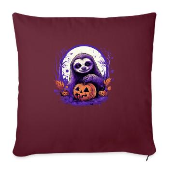 Halloween Deko Faultier Outfit Halloween Geschenk - Sofakissenbezug 45 x 45 cm - Burgunderrot - Vorne