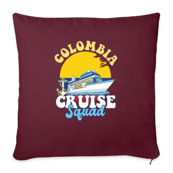 Colombia Cruise Squad Family Vacation Trip - Sofakissenbezug 45 x 45 cm - Burgunderrot - Vorne