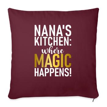 Nana Gifts - Sofa pillowcase 17,3'' x 17,3'' (45 x 45 cm) - burgundy - Front