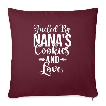 Nana Gifts - Sofa pillowcase 17,3'' x 17,3'' (45 x 45 cm) - burgundy - Front