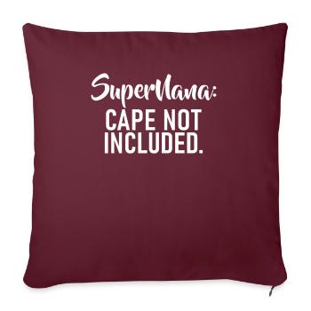 Nana Gifts - Sofa pillowcase 17,3'' x 17,3'' (45 x 45 cm) - burgundy - Front