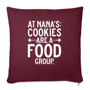 Cadeaux Nana - Housse de coussin décorative 45 x 45 cm - bordeaux - Devant