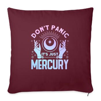 Planètes rétrogrades Mercure rétrograde - Housse de coussin décorative 45 x 45 cm - bordeaux - Devant